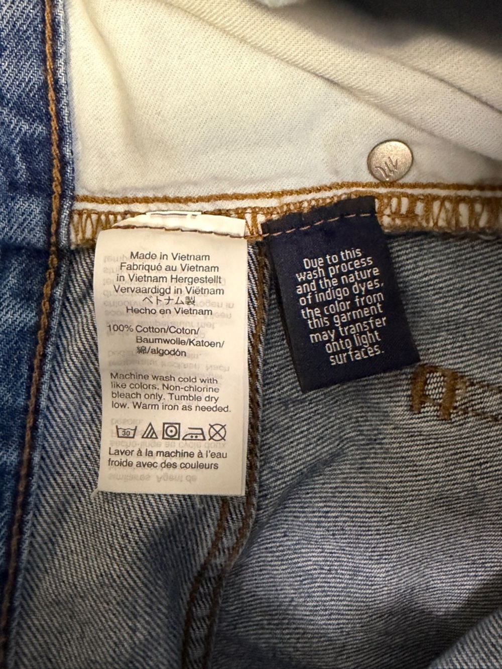 Madewell Rigid Denim A-Line Mini Skirt in Lakeline Wash  Size 25 #2133 - Picture 7 of 7